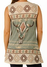 Load image into Gallery viewer, Liberty Wear Geometric Cardigan Vest - 8378