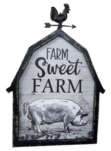 Load image into Gallery viewer, Wood Barn Rooster Sign  87-1631