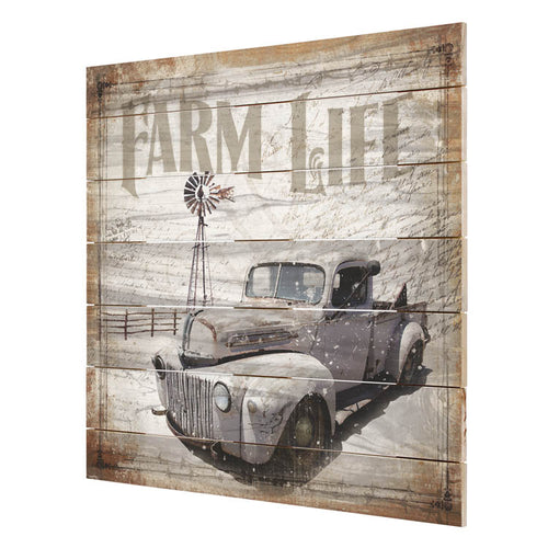 Farm Life Truck Pallet Wall Decor - 87217