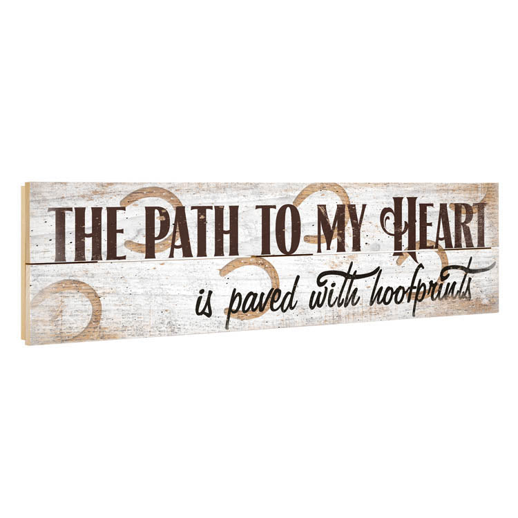 Paved In Hoofprints Pallet Sign