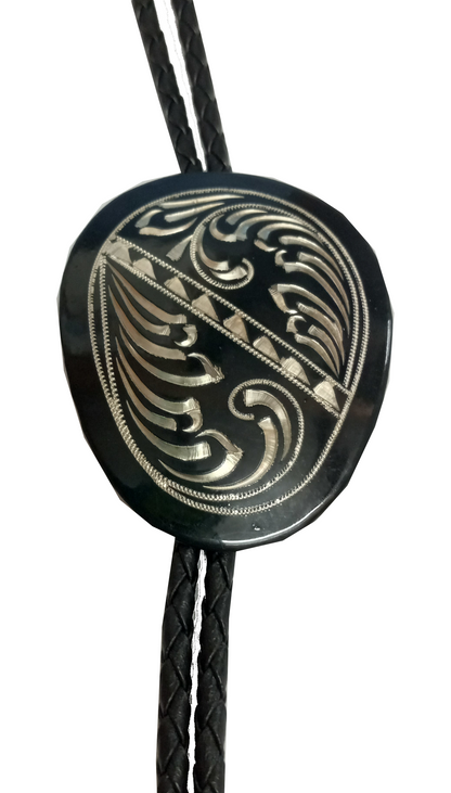 Hand Engraved Bolo Tie - AC54U