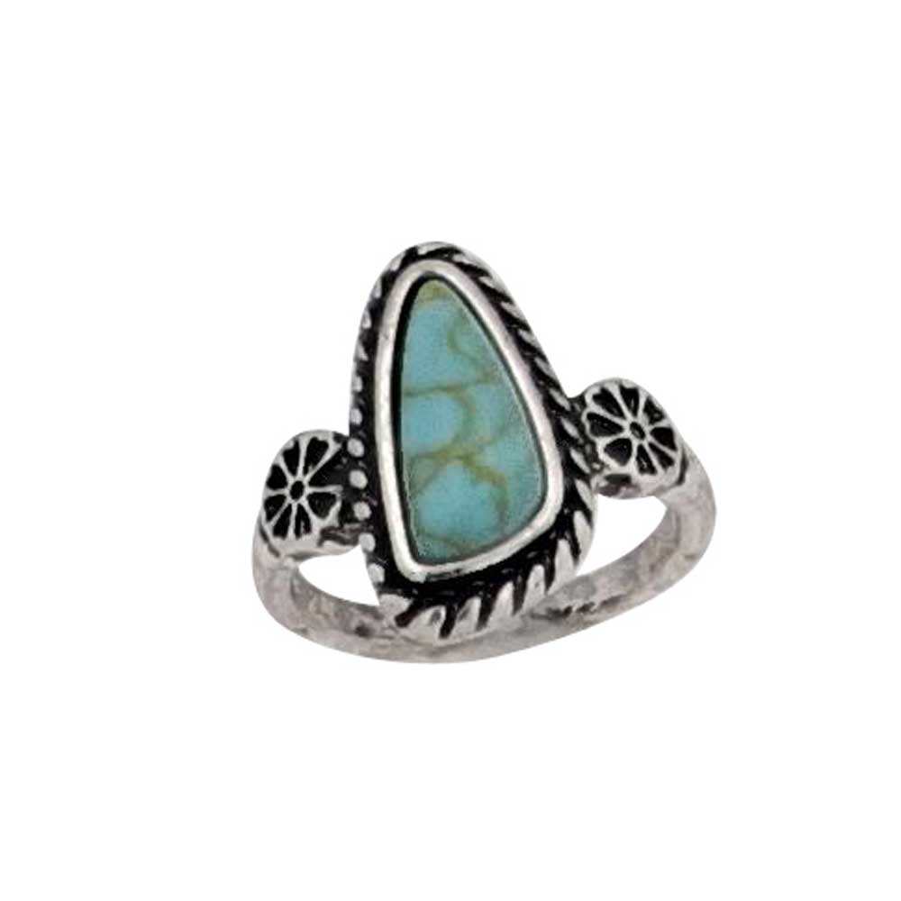 Attitude Turquoise Lagoon Ring - ARG5574