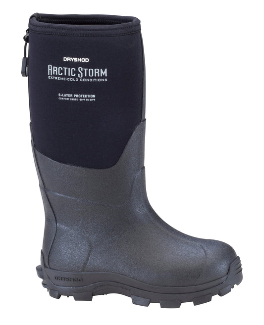 Dryshod Arctic Storm Kids Winter Boot  ARS-KD-BK