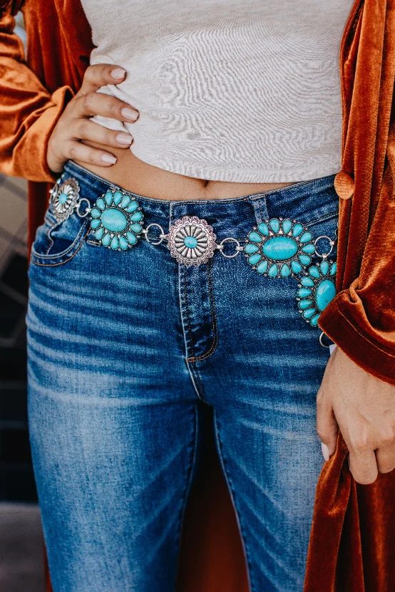 Kinda Ranchy Concho Belt - B9684