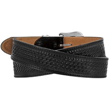 Load image into Gallery viewer, Bronco Black Leather Belt - C12263