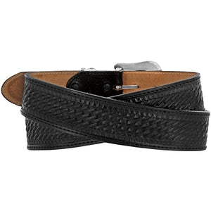 Bronco Black Leather Belt - C12263
