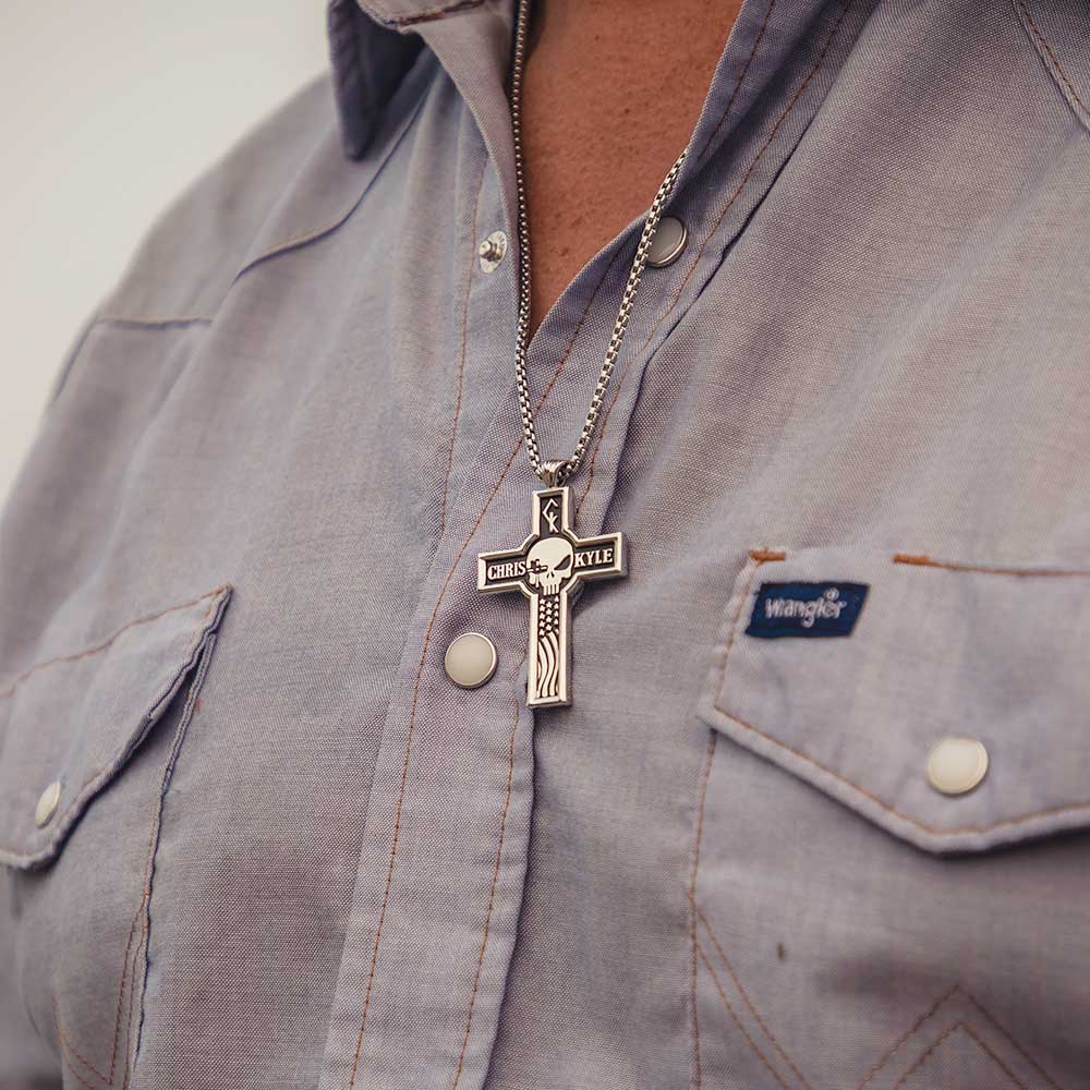 Montana Silversmiths Combat Zone Cross Necklace - CKNC5105