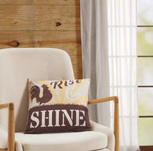 Load image into Gallery viewer, Rise Shine Rooster Accent Pillow - DAP10055