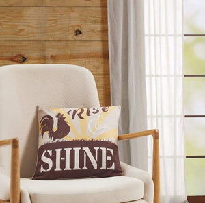 Rise Shine Rooster Accent Pillow - DAP10055