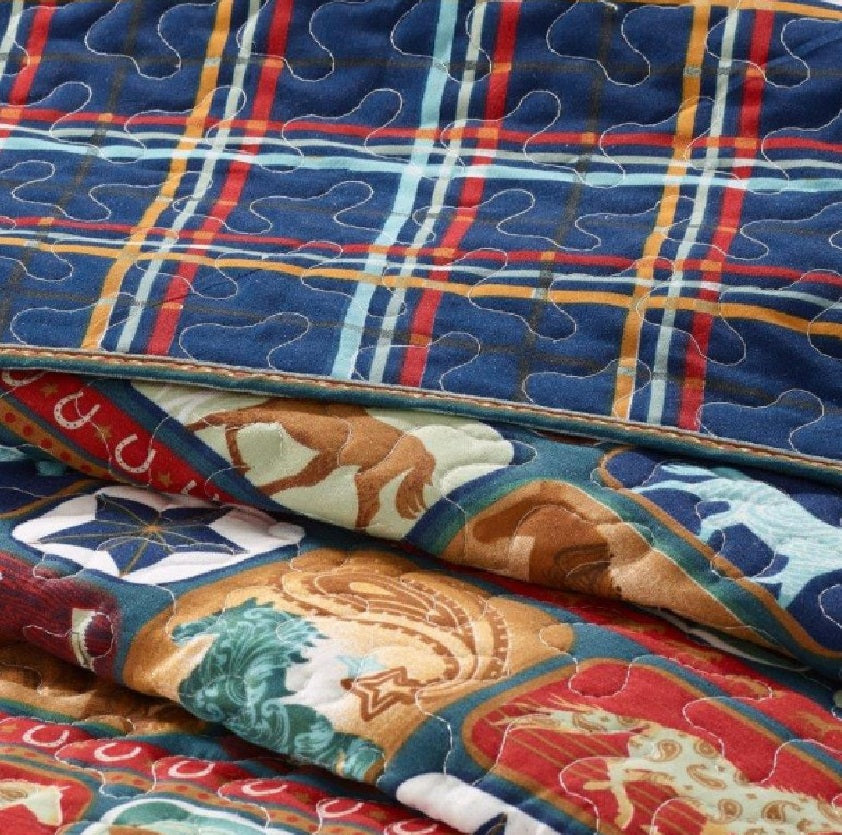 Virah Bella® Collection - Arrolynn Weiderhold "Western" Printed Quilt Set. - DQ10060FQ