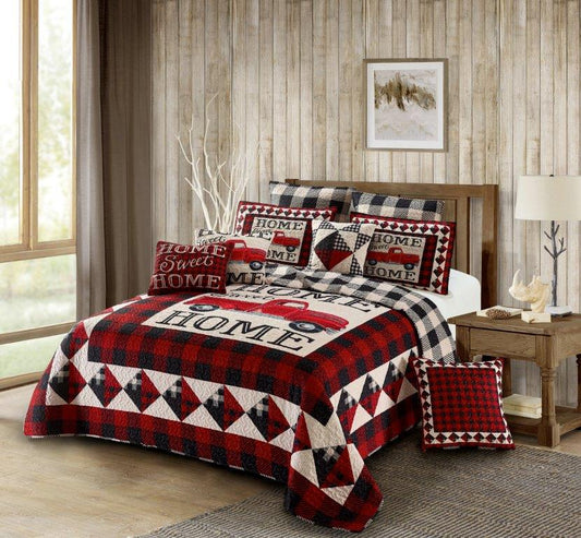 Virah Bella Home Sweet Home Quilt Set - DQ10082FQ