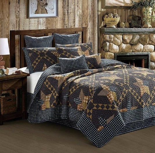 Virah Bella® Collection - Phyllis Dobbs™ "Paducah Star" Patchwork Quilt Set - DQ615