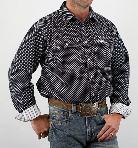 Drover Stampede Pearl Snap Shirt - DSPS