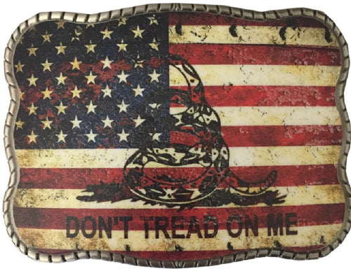 Wallet Buckle Distressed Don't Tread On Me