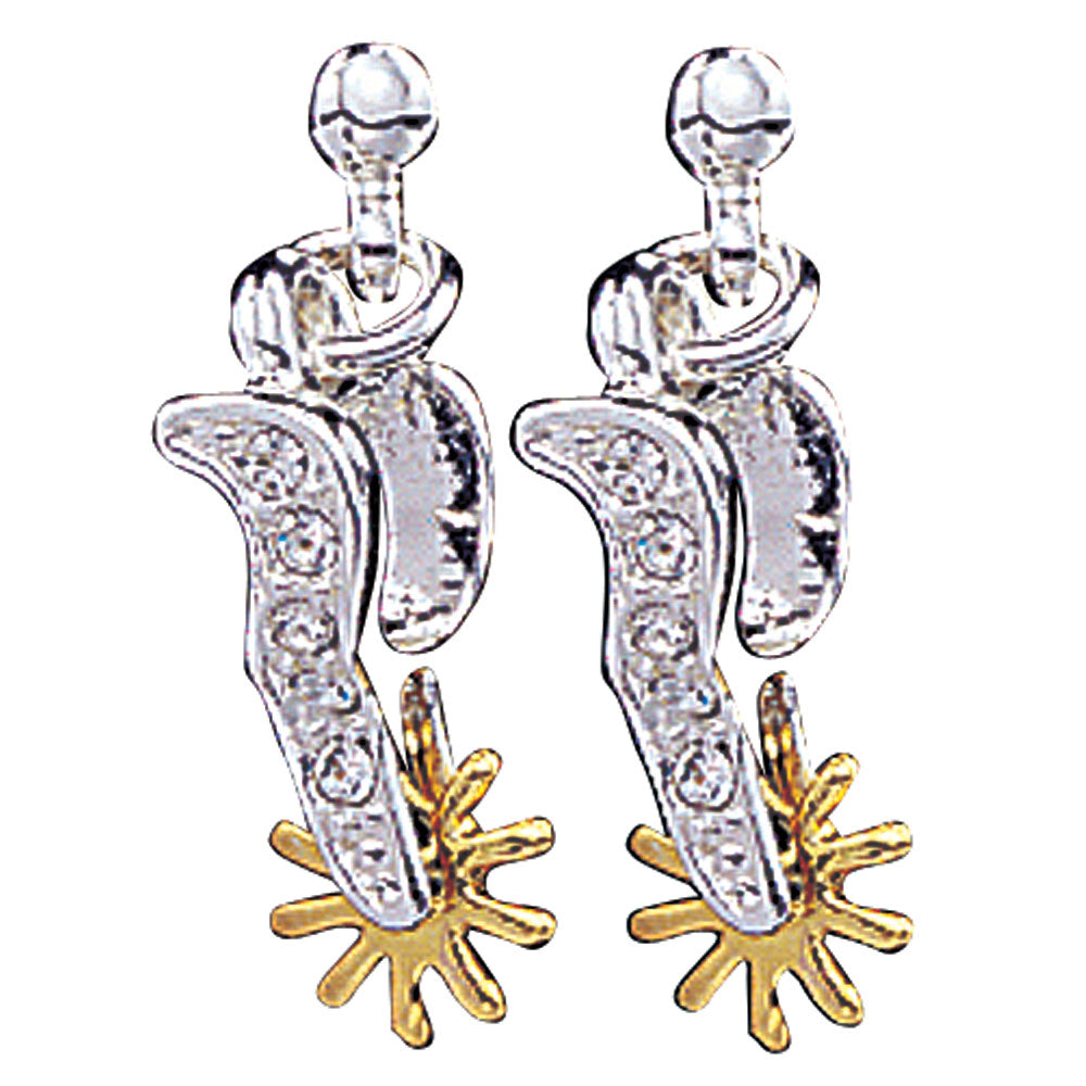 Montana Silversmiths Two Tone Spur Earrings - ER930CZL