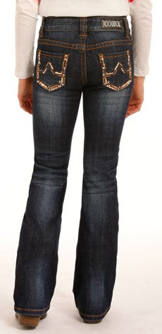 Rock and Roll Cowgirl Boot Cut Jeans G5-3512