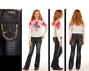 Rock and Roll Cowgirl Boot Cut Jeans    G5-3512