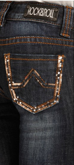 Rock and Roll Cowgirl Boot Cut Jeans G5-3512