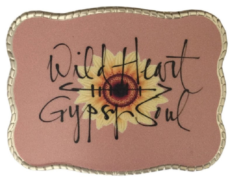 Wallet Buckle Gypsy Soul Sunflower