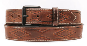 Heritage Leather Embossed Belt - HL2282