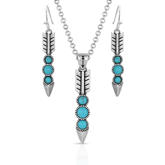 Montana Silversmiths Free Falling Feather Jewelry Set - JS5033