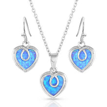 Load image into Gallery viewer, Montana Silversmiths Glowing Love Opal Jewelry Set - JS5166