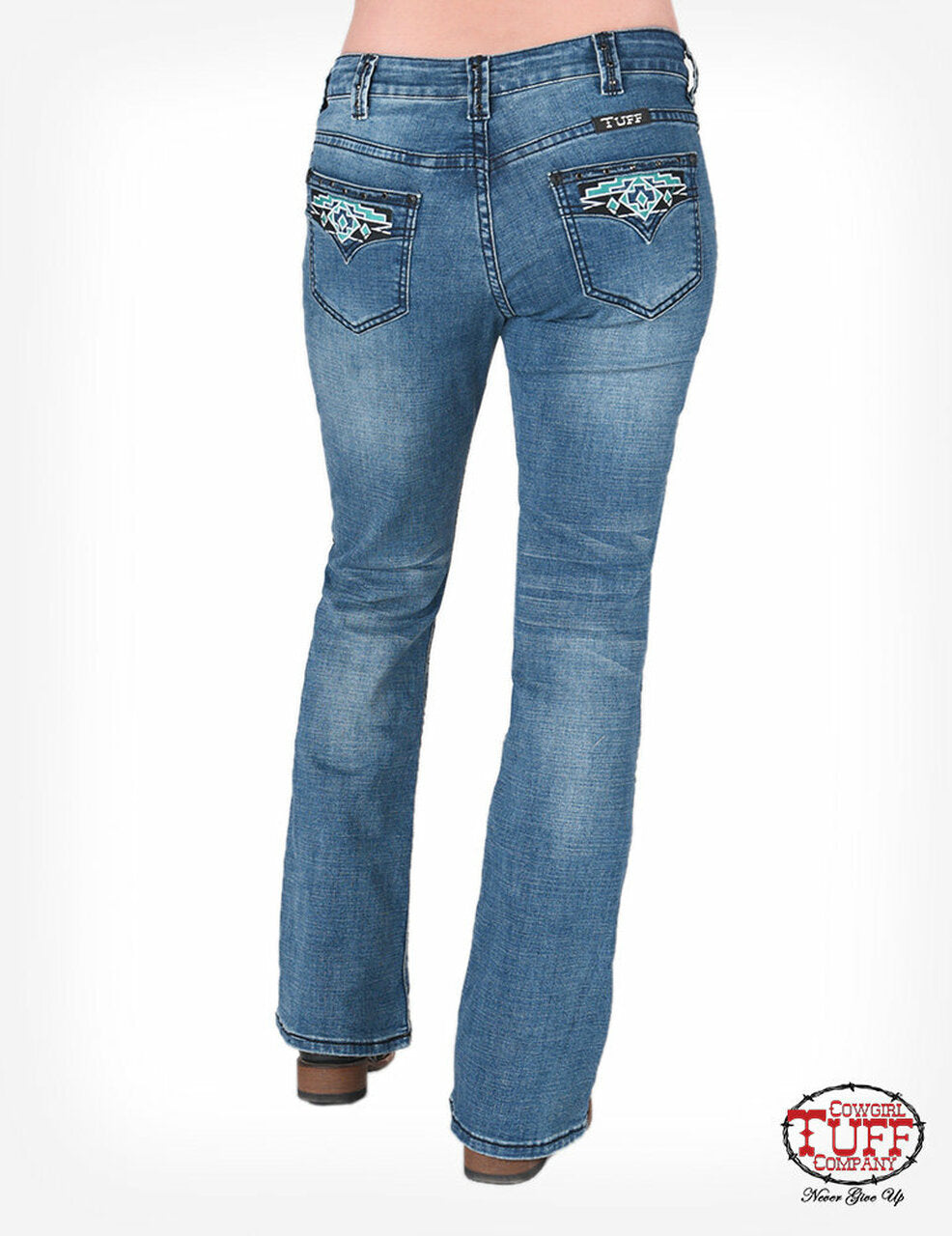 Cowgirl Tuff Spirited Bootcut Jeans - JSPRTD