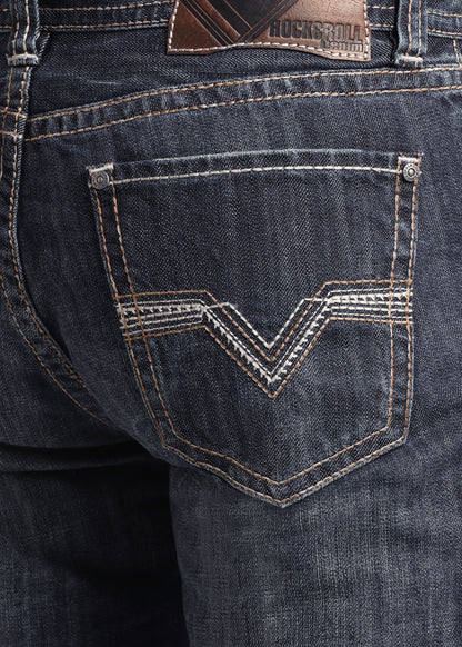 Rock and Roll Denim Double Barrel Jean - M0D3381