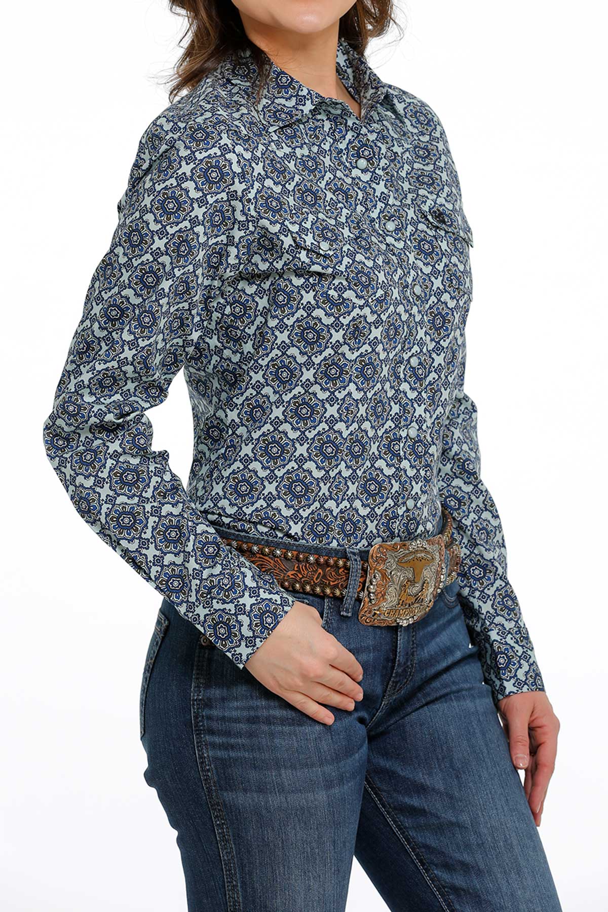 Cinch Snap Ladies Shirt - MSW9201037