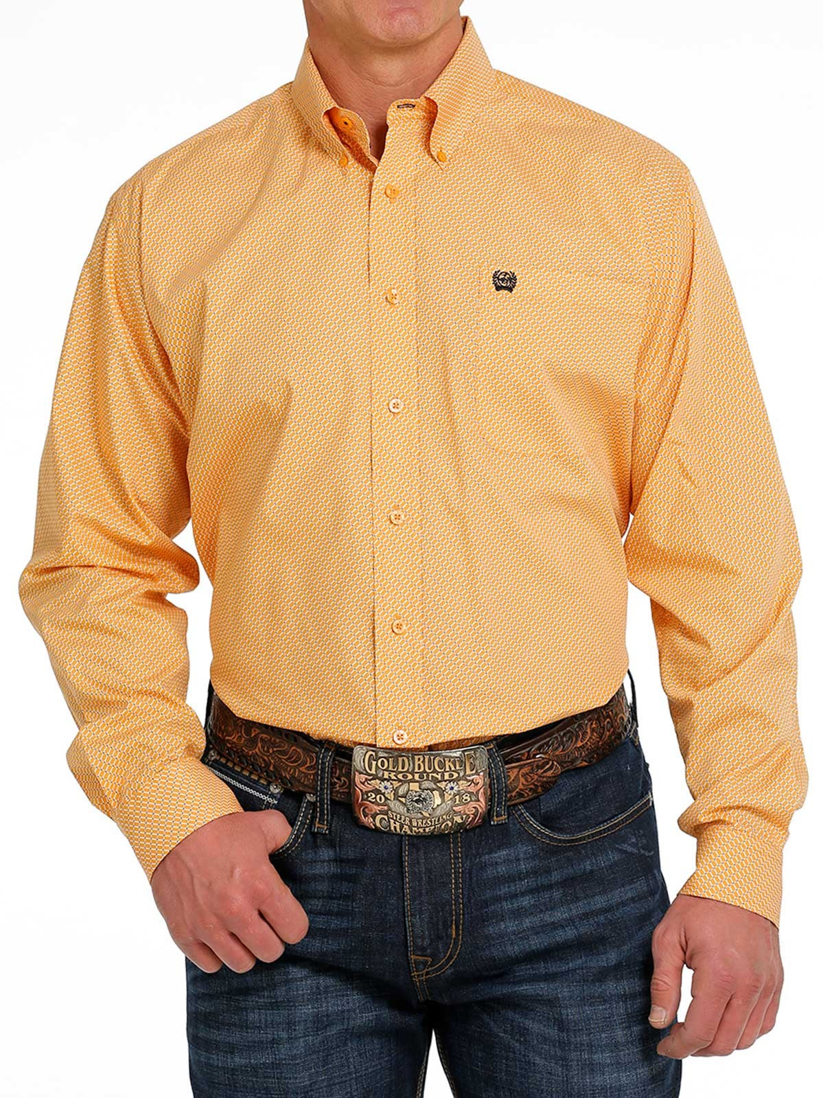 Cinch Button Down Shirt - MTW105474X