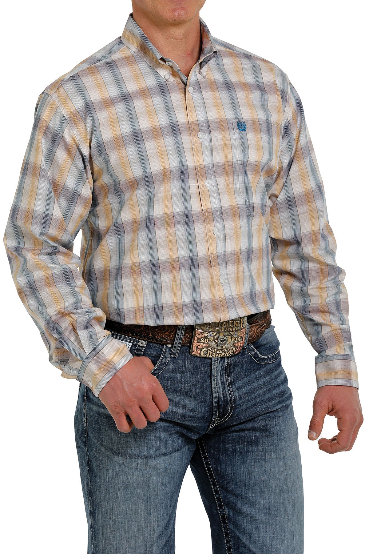 Cinch Button Down Shirt - MTW1105340