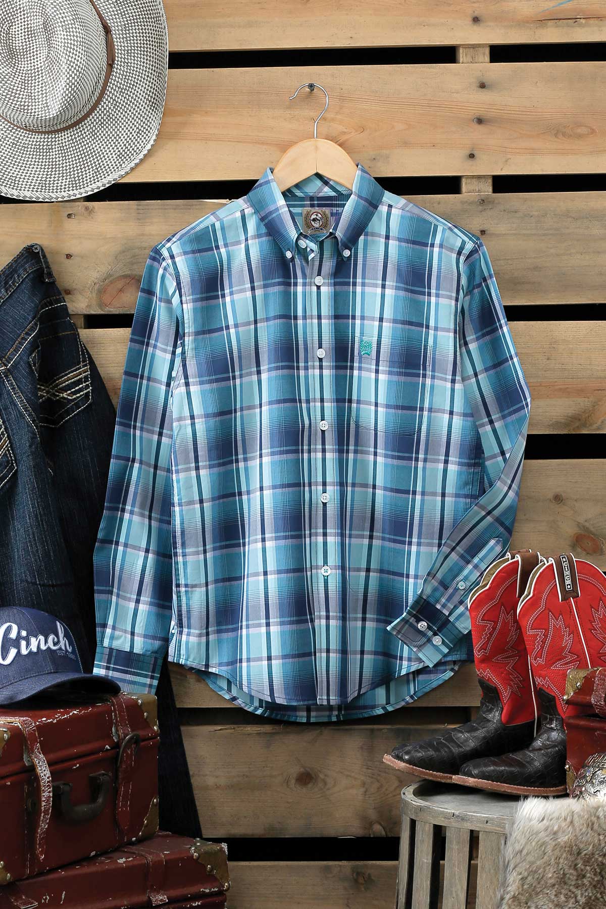 Cinch Plaid Shirt - MTW7060257