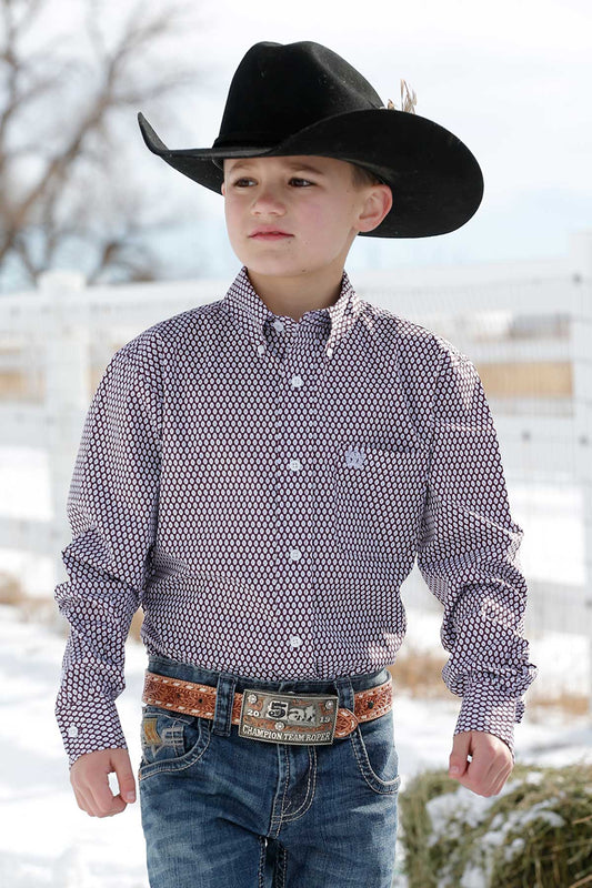 Cinch Boys Geo Shirt - MTW7060300