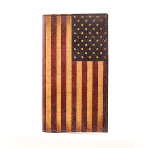 Nacona Vintage USA Flag Rodeo Wallet - N5416497