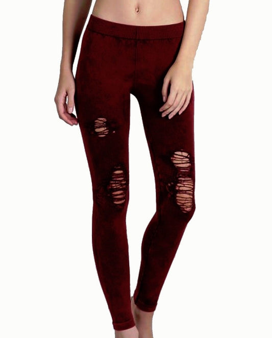 Vintage Destroyed Leggings - 6563