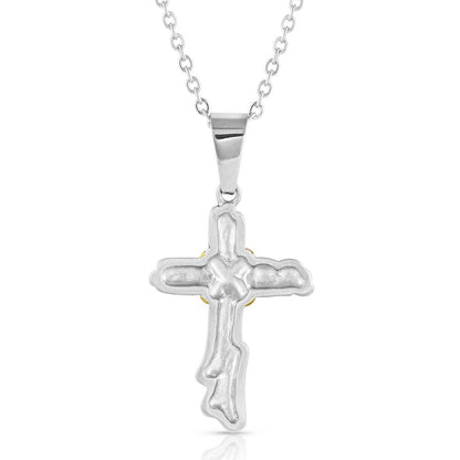 Montana Silversmiths Rugged Faith Cross Necklace - NC3425