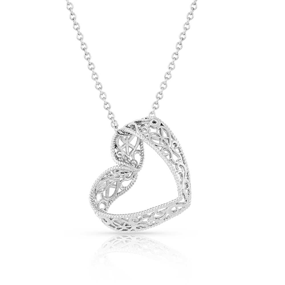 Montana Silversmiths Heartstring Silver Necklace - NC5112