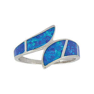 Montana Silversmiths River of Lights Dueling Waves Opal Ring - RG58CZ