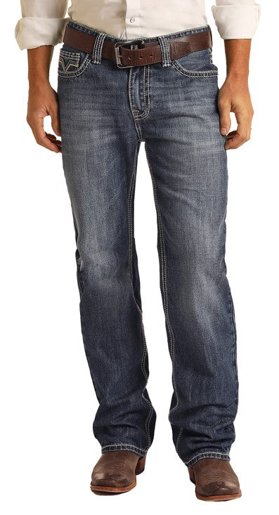 Rock and Roll Denim - Double Barrel Straight Leg Jean - RRMD0SRZPD