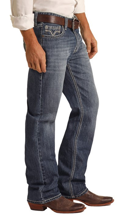 Rock and Roll Denim - Double Barrel Straight Leg Jean - RRMD0SRZPD