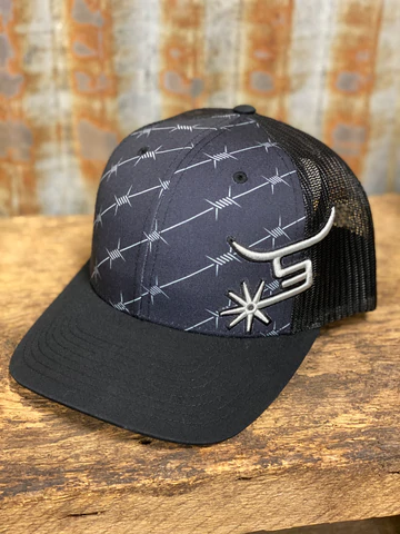 Spin 'Em Rodeo "Barbwire" Cap