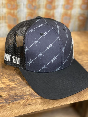 Spin 'Em Rodeo "Barbwire" Cap