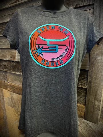 Spin 'Em Rodeo Ladies Retro Tee