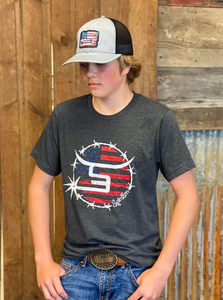 Spin 'Em Rodeo Patriot Tee