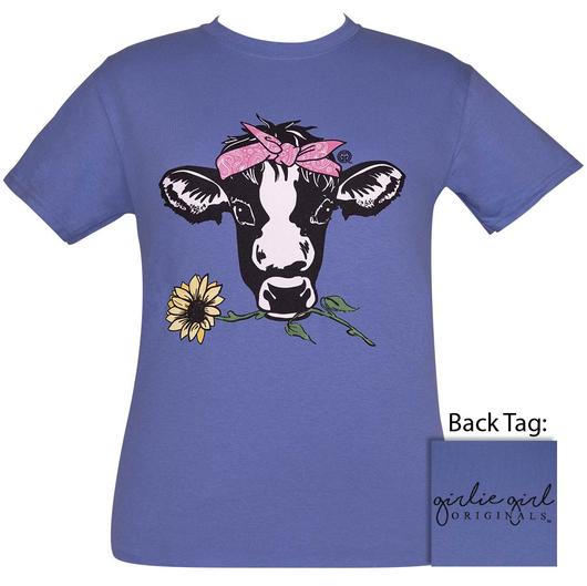 Girlie Girl Original Sunflower Cow - Youth   SS-2387