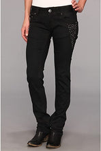 Load image into Gallery viewer, Rock &amp; Roll Cowgirl Black Embellished Skinny Jean - W0S6710